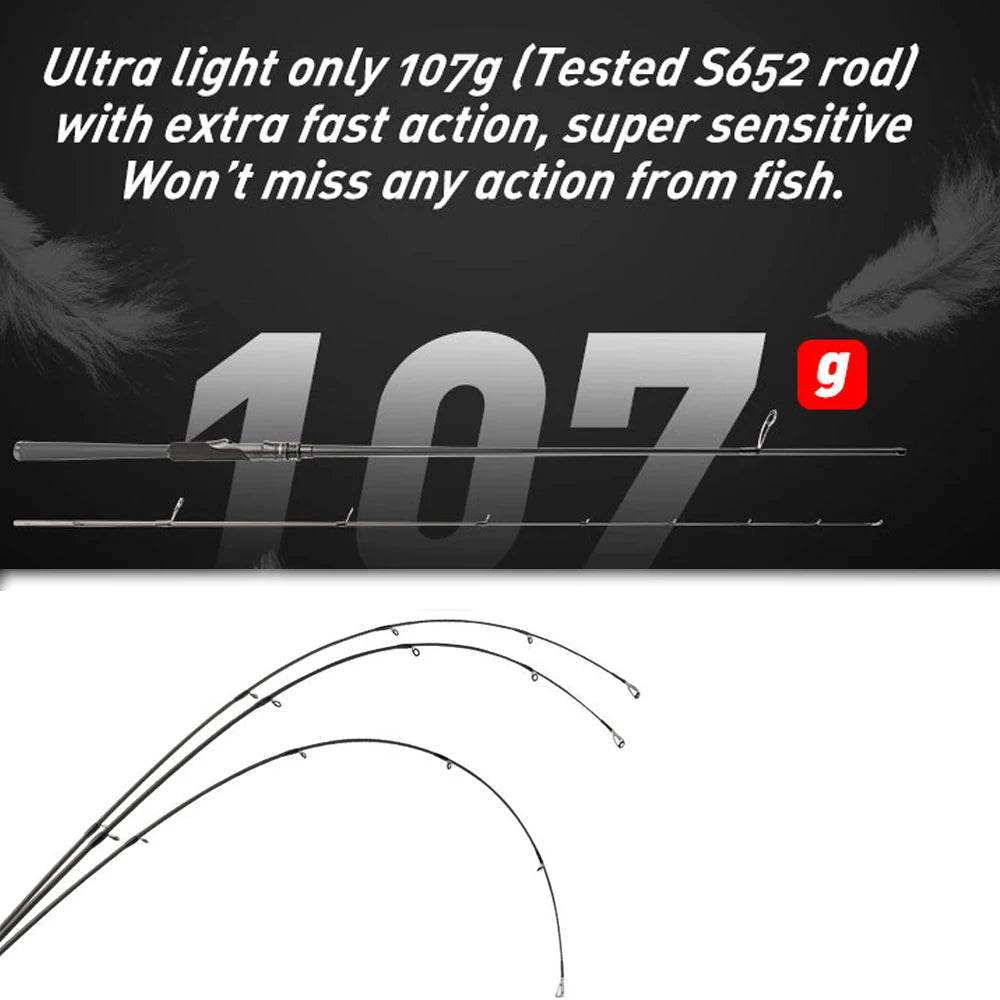 JOHNCOO Ultra Light Carbon Lure Rod - Fish & Cheaps | Fishing & Outdoor Gear