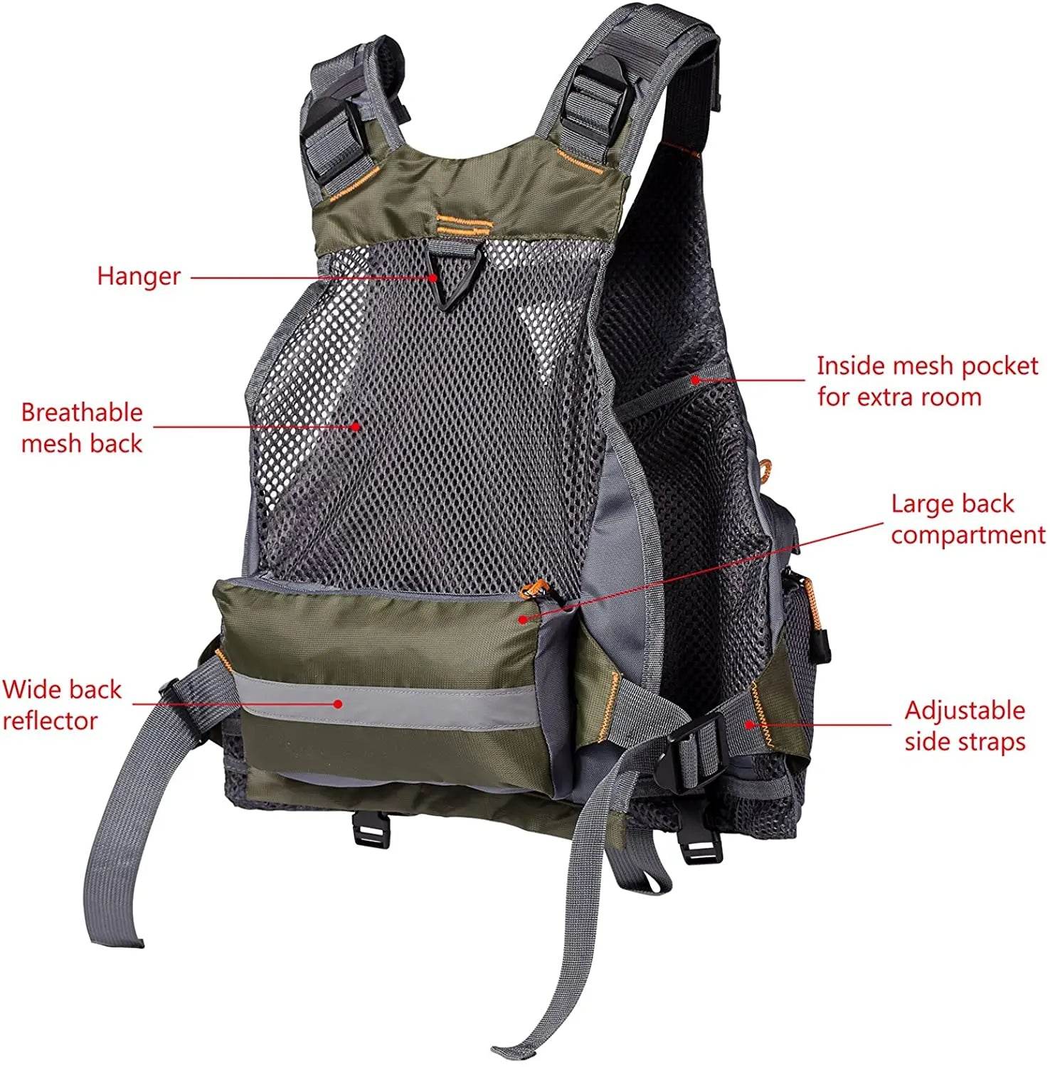 Bassdash Lightbare Breathable Fishing Vest - Fish & Cheaps | Fishing & Outdoor Gear