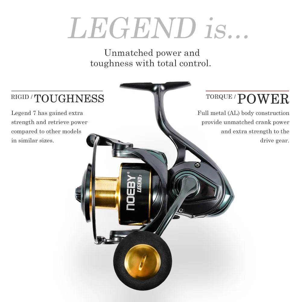 Noeby Legend Aluminium Spinning Reel - Fish & Cheaps | Fishing & Outdoor Gear