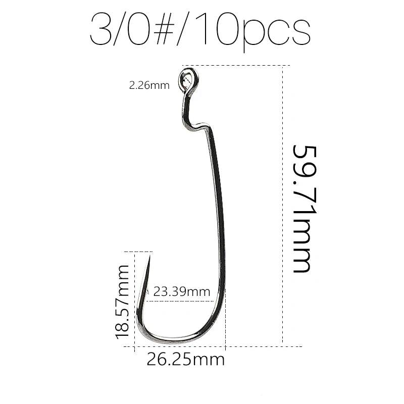 Supercontinent Offset Carbon Steel Crank Hooks – Big Rings - Fish & Cheaps | Fishing & Outdoor Gear