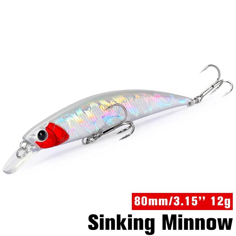 TSURINOYA 80S Sinking Minnow – 8cm Hard Bait - Fish & Cheaps | Fishing & Outdoor Gear