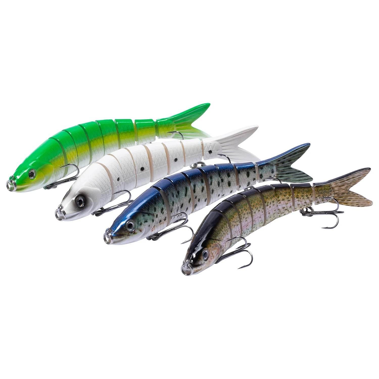 Bassdash Segmented Swimbait Minnow – 4 Pack - Fish & Cheaps | Fishing & Outdoor Gear