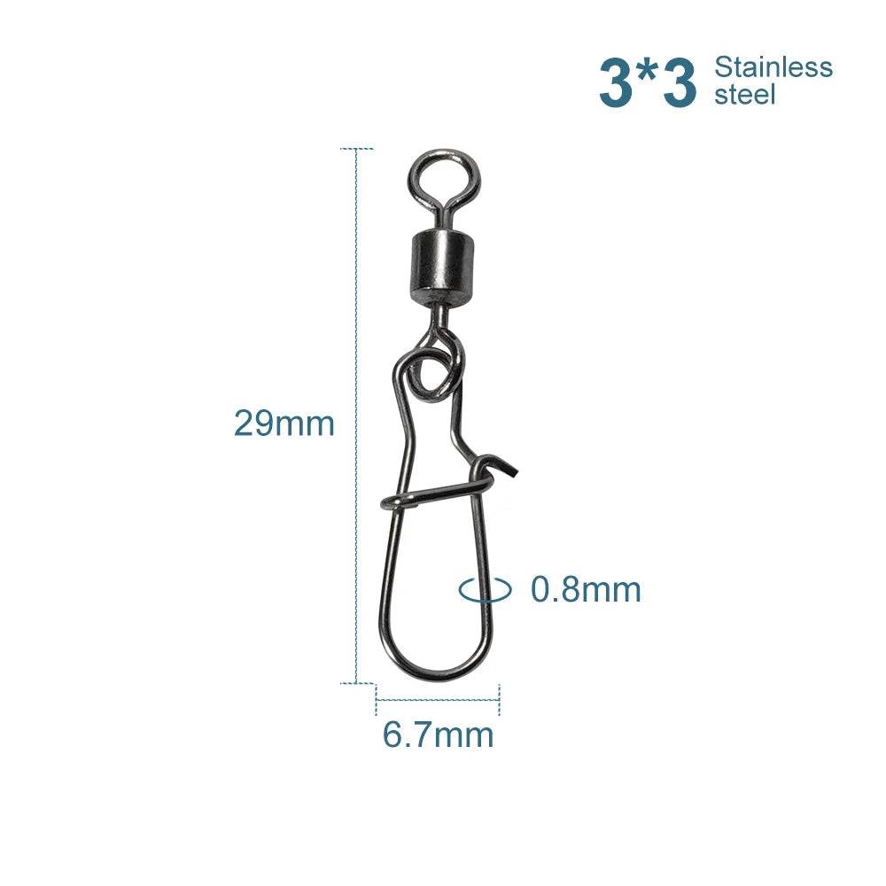 Noeby Pike Fishing Connector Pin Swivels - Fish & Cheaps | Fishing & Outdoor Gear