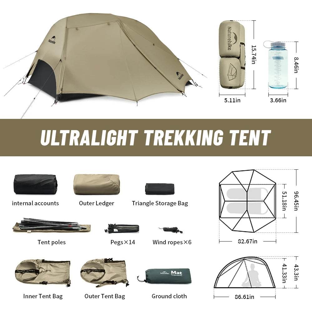 Naturehike Star River UL 2P Tent — Ultralight Backpacking, Robust Shelter - Fish & Cheaps | Fishing & Outdoor Gear