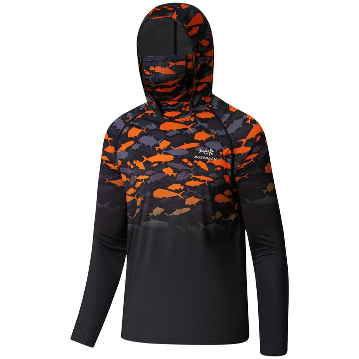 BASSDASH Youth UPF 50+ Hooded Shirt with Mask - Fish & Cheaps | Fishing & Outdoor Gear