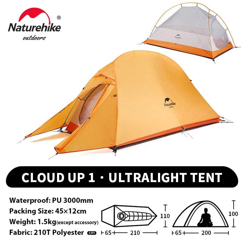 Naturehike Cloud Up 1 Ultralight Tent - Fish & Cheaps | Fishing & Outdoor Gear