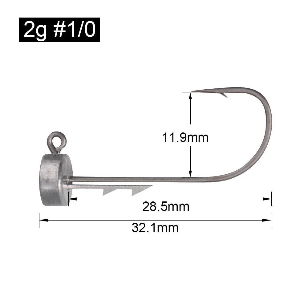 Spinpoler Ned Rig Jig Heads – Ultra-Sharp Barbed Precision - Fish & Cheaps | Fishing & Outdoor Gear