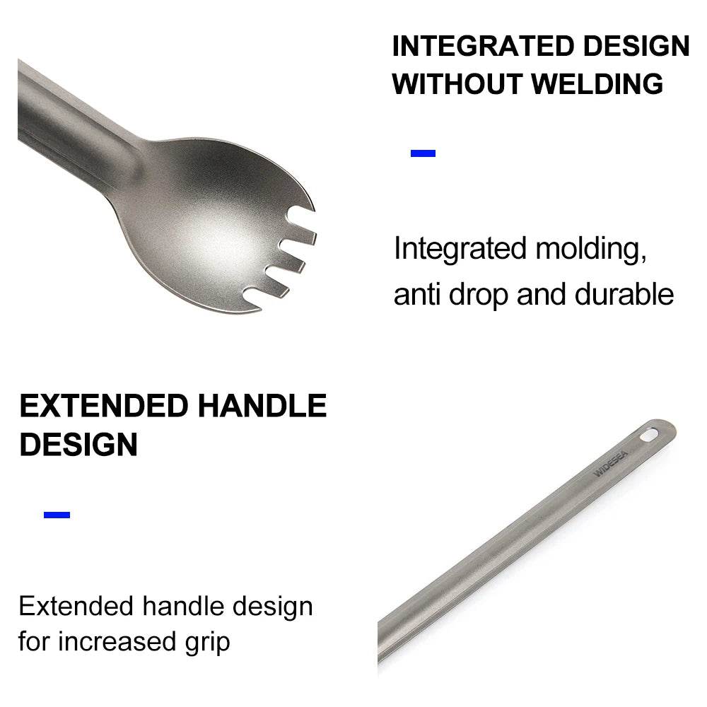 Widesea Titanium Camping Spork - Fish & Cheaps | Fishing & Outdoor Gear