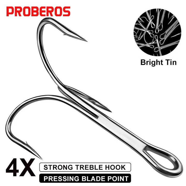 PROBEROS 10pcs Big Sharp Treble Hooks - Fish & Cheaps | Fishing & Outdoor Gear