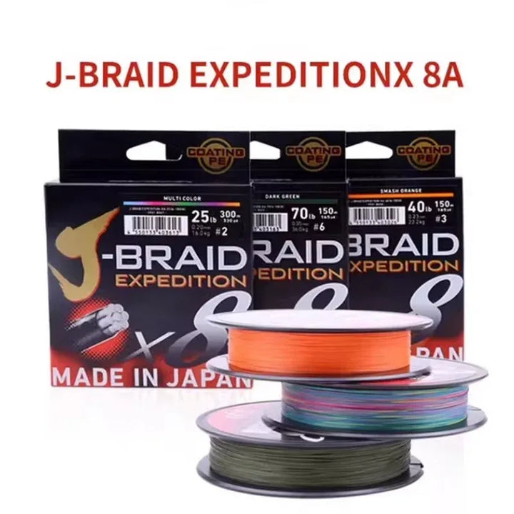 DAIWA J-BRAID 150/300m Expedition X8 Braided PE Line - Fish & Cheaps | Fishing & Outdoor Gear