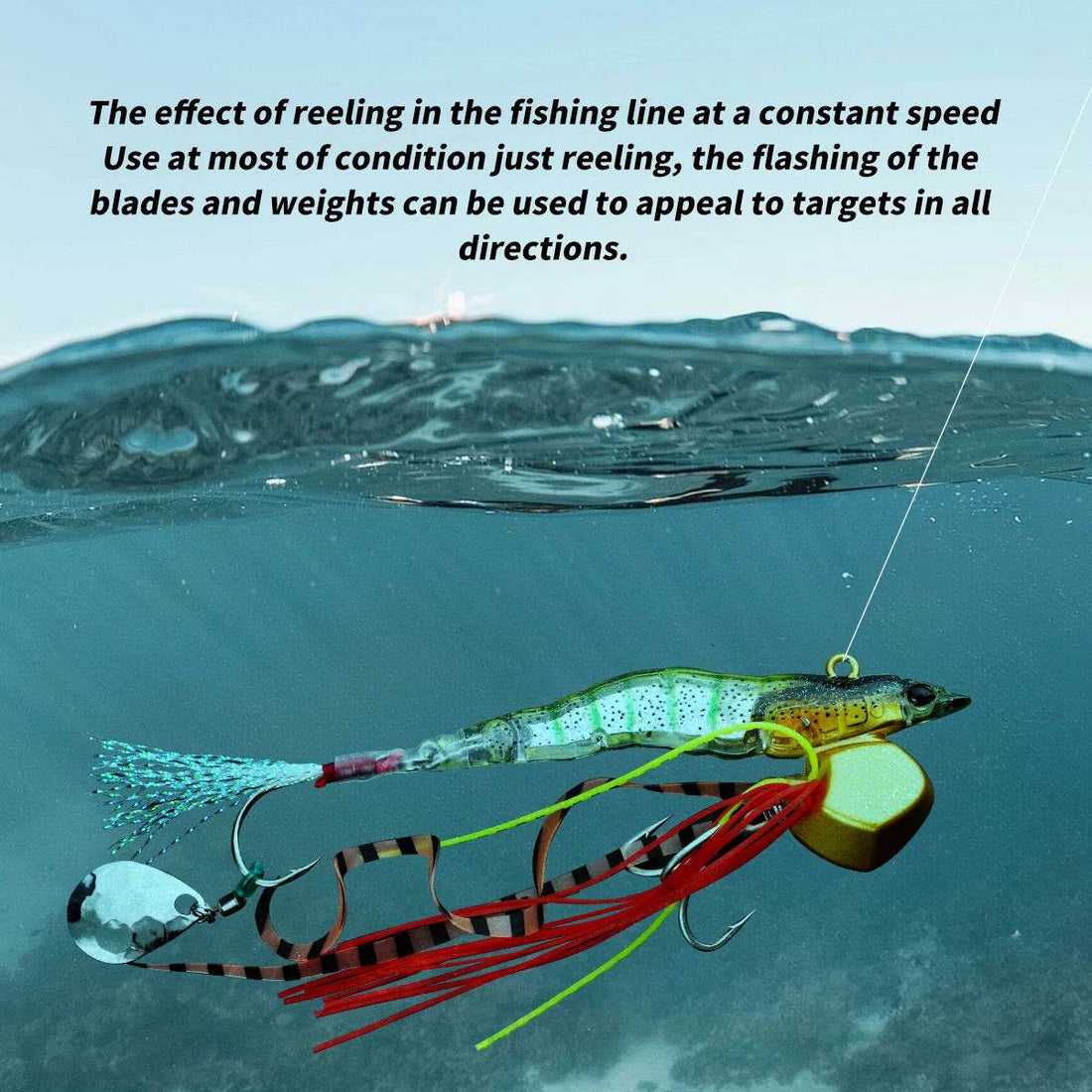 JOHNCOO VIB Prawn Spinner Lure - Fish & Cheaps | Fishing & Outdoor Gear