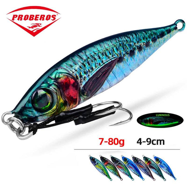PROBEROS Metal Slow Jig Lure – Luminous Saltwater - Fish & Cheaps | Fishing & Outdoor Gear