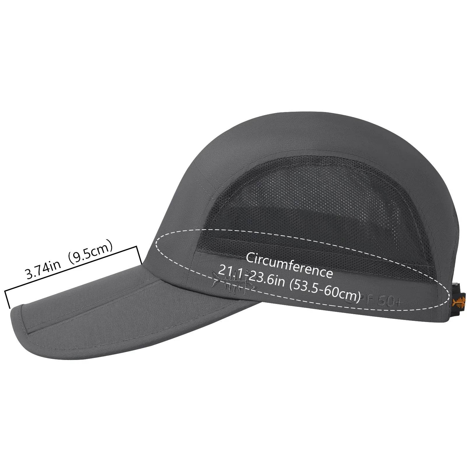 BASSDASH Folding Fishing Cap – UPF 50+ Sun Protection - Fish & Cheaps | Fishing & Outdoor Gear