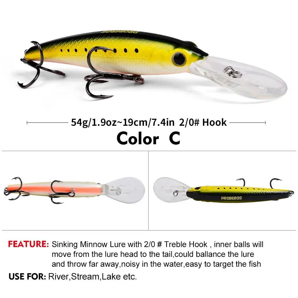 PROBEROS Sinking Laser Minnow 19cm - Fish & Cheaps | Fishing & Outdoor Gear