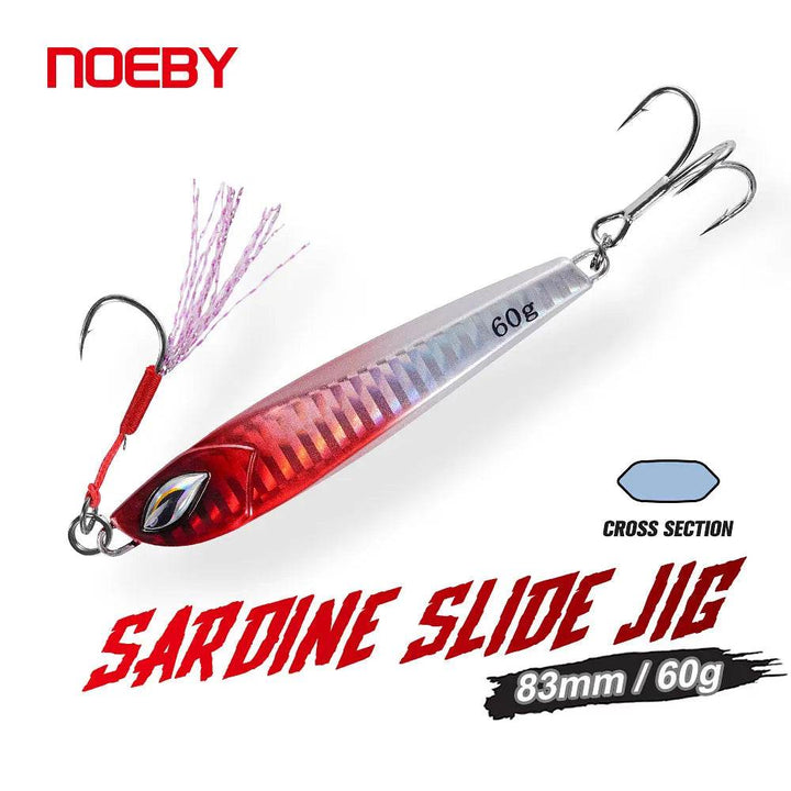 Noeby Sardine Slide Metal Jig 60g – Long Casting Lure - Fish & Cheaps | Fishing & Outdoor Gear