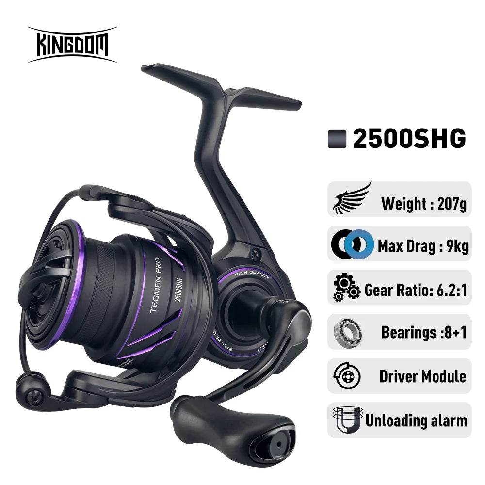 Kingdom Tegmen Pro 6.2:1 Spinning Fishing Reel - Fish & Cheaps | Fishing & Outdoor Gear
