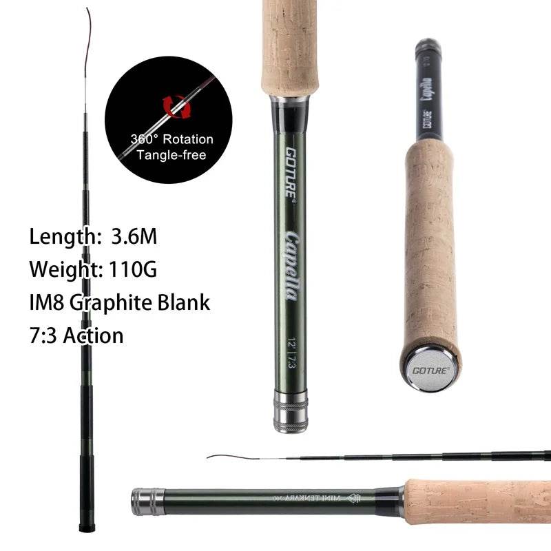Goture 12FT Tenkara Telescopic Fly Fishing Rod Kit - Fish & Cheaps | Fishing & Outdoor Gear