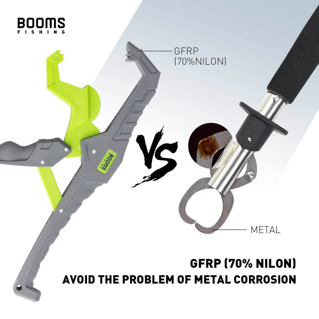 Booms G05 Glass Fibre Fish Gripper – Anti-Rust Safety Tool - Fish & Cheaps | Fishing & Outdoor Gear