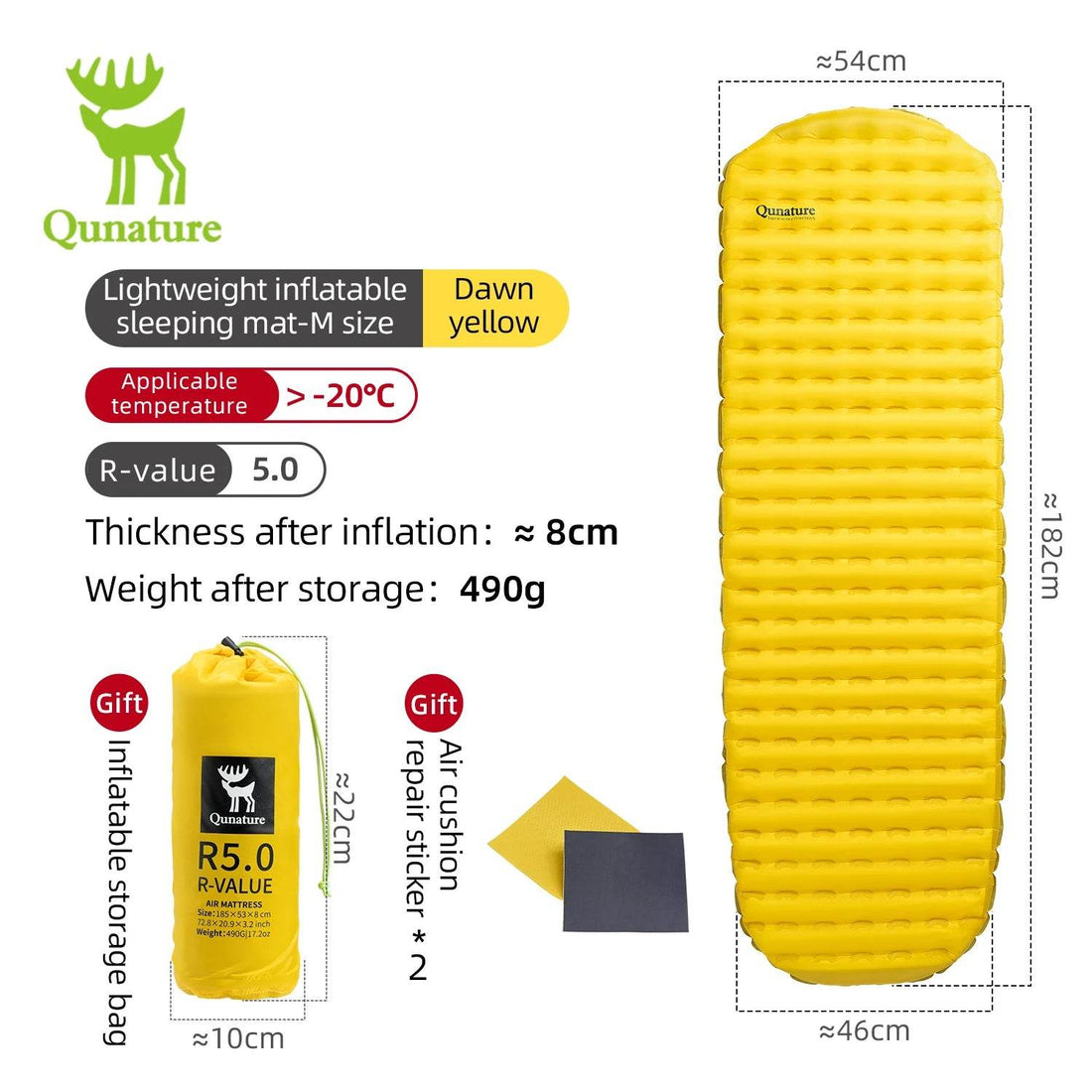 Qunature Inflatable Camping Mattress Set - Fish & Cheaps | Fishing & Outdoor Gear