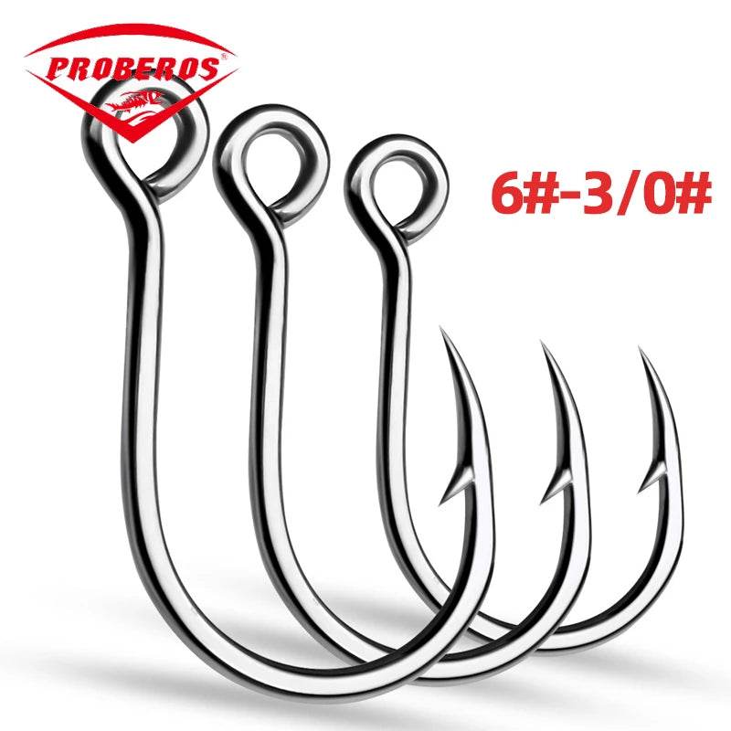 PROBEROS 20pcs Stainless Jig Hooks - Fish & Cheaps | Fishing & Outdoor Gear