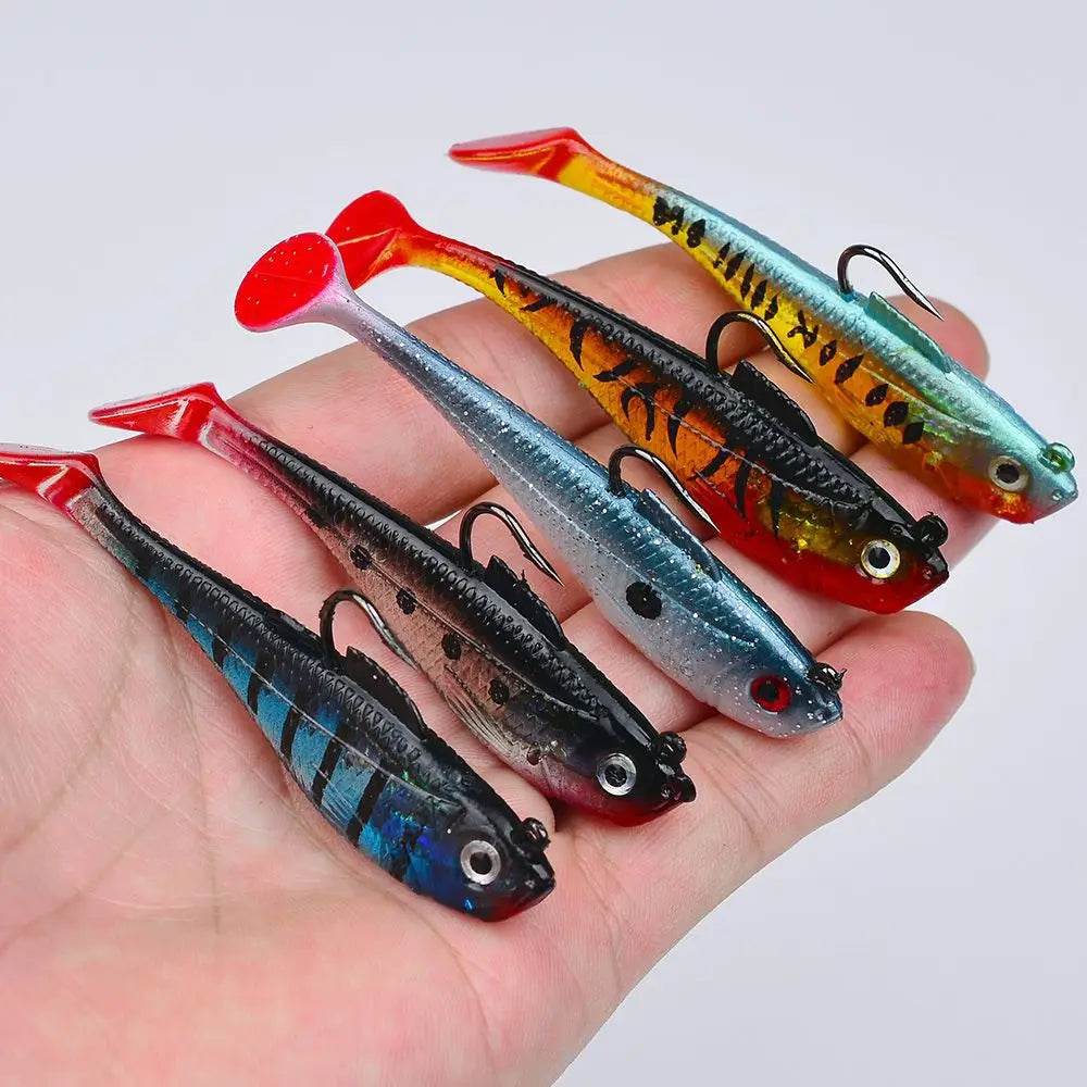 PROBEROS 3Pcs Jig Hook Silicone Soft Bait Set - Fish & Cheaps | Fishing & Outdoor Gear