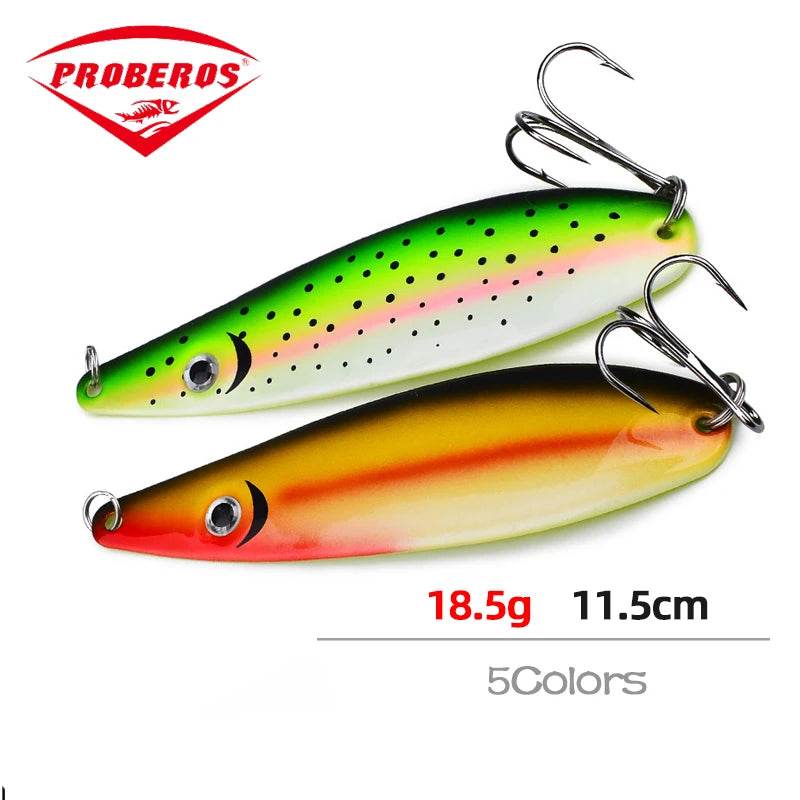 PROBEROS Metal Spinner Spoon | 11.5cm Hard Bait - Fish & Cheaps | Fishing & Outdoor Gear