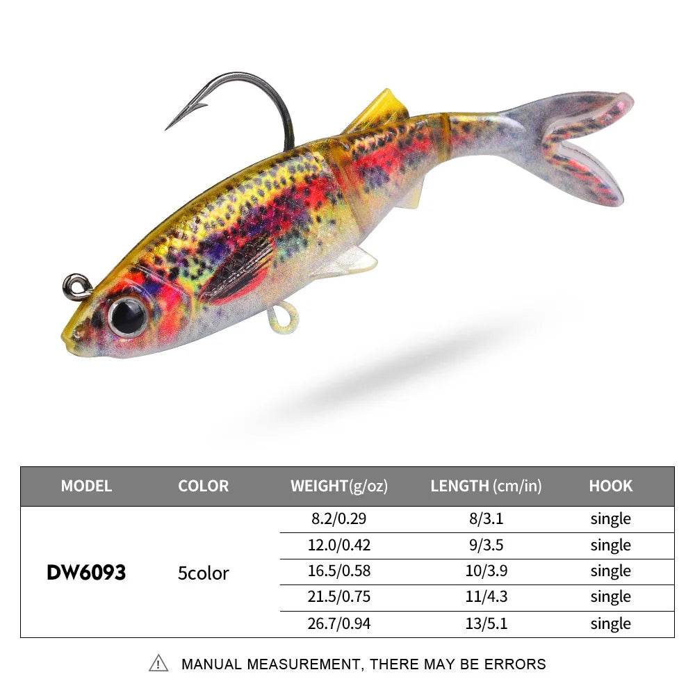 PROBEROS Soft Lure Jig – Versatile Artificial Bait - Fish & Cheaps | Fishing & Outdoor Gear