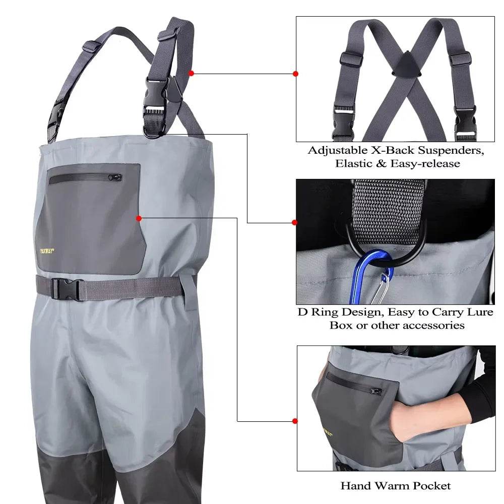 Goture 100% Waterproof Lightweight Fishing Chest Wader - Fish & Cheaps | Fishing & Outdoor Gear
