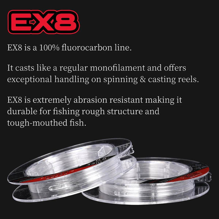 TSURINOYA EX8 Fluorocarbon Leader 35m - Fish & Cheaps | Fishing & Outdoor Gear