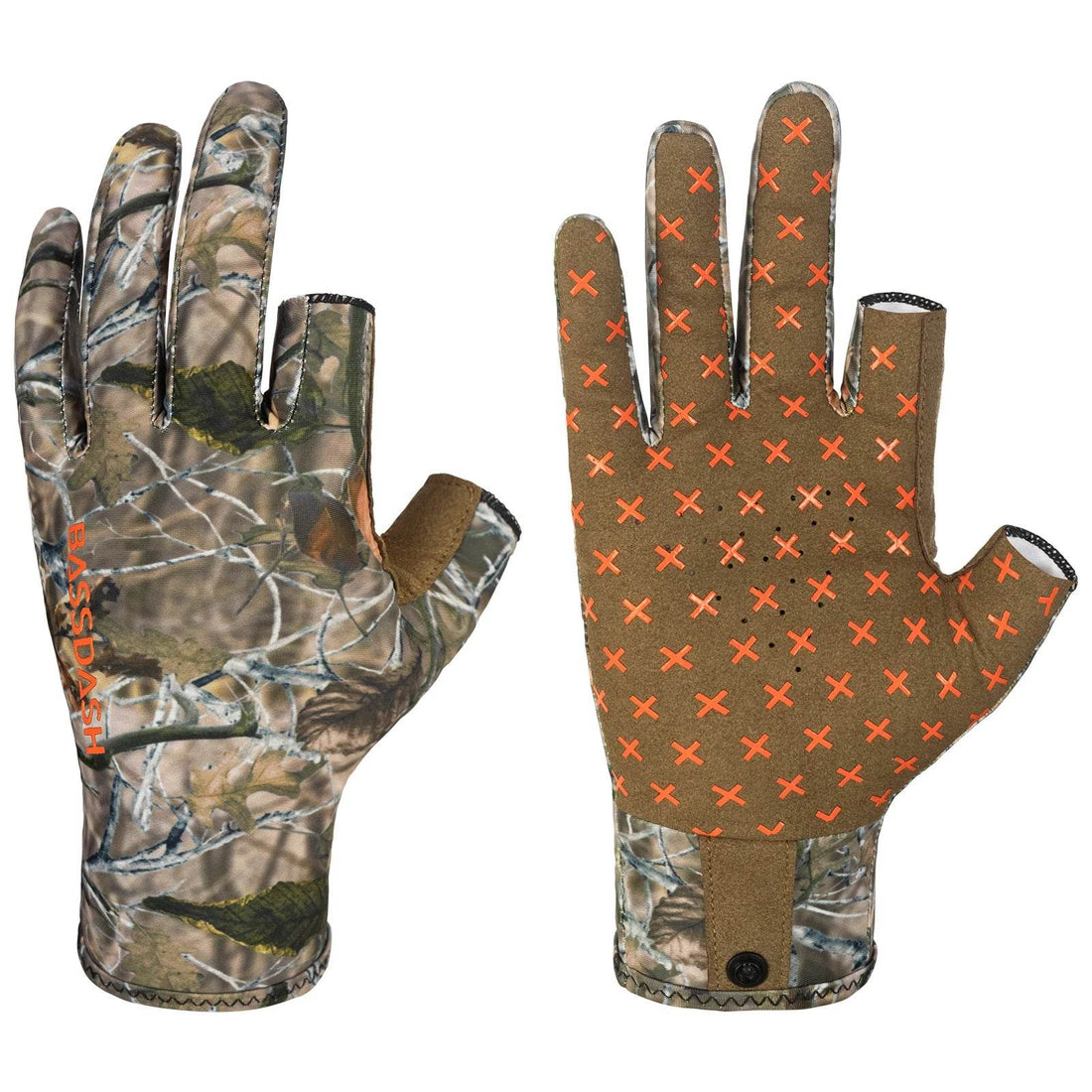 Bassdash Fingerless Camo Warm Weather Gloves - Fish & Cheaps | Fishing & Outdoor Gear
