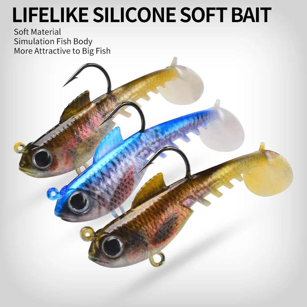 PROBEROS T Tail Soft Lure – Versatile Freshwater Performer - Fish & Cheaps | Fishing & Outdoor Gear