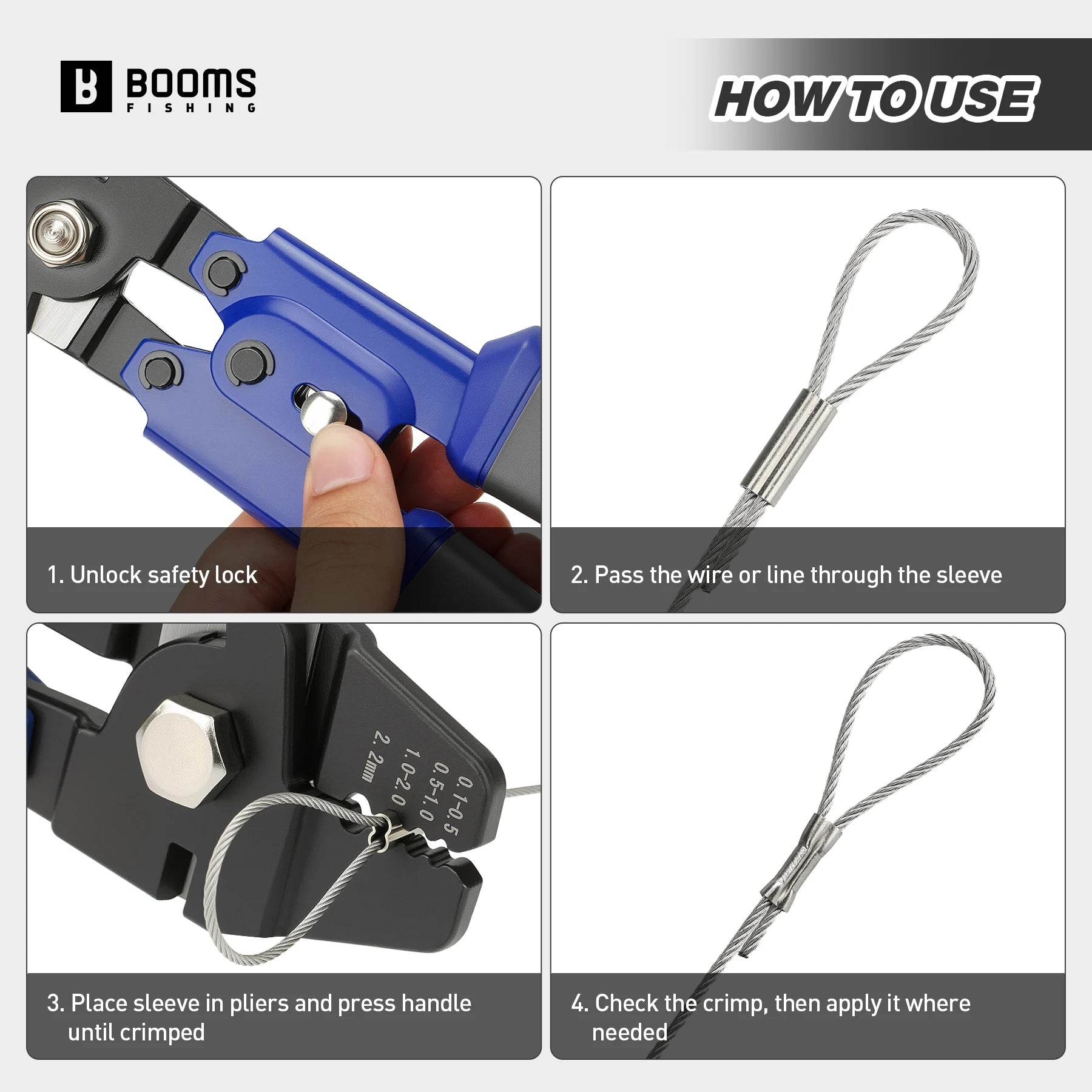 Booms Fishing XW40 Crimping Pliers - Fish & Cheaps | Fishing & Outdoor Gear