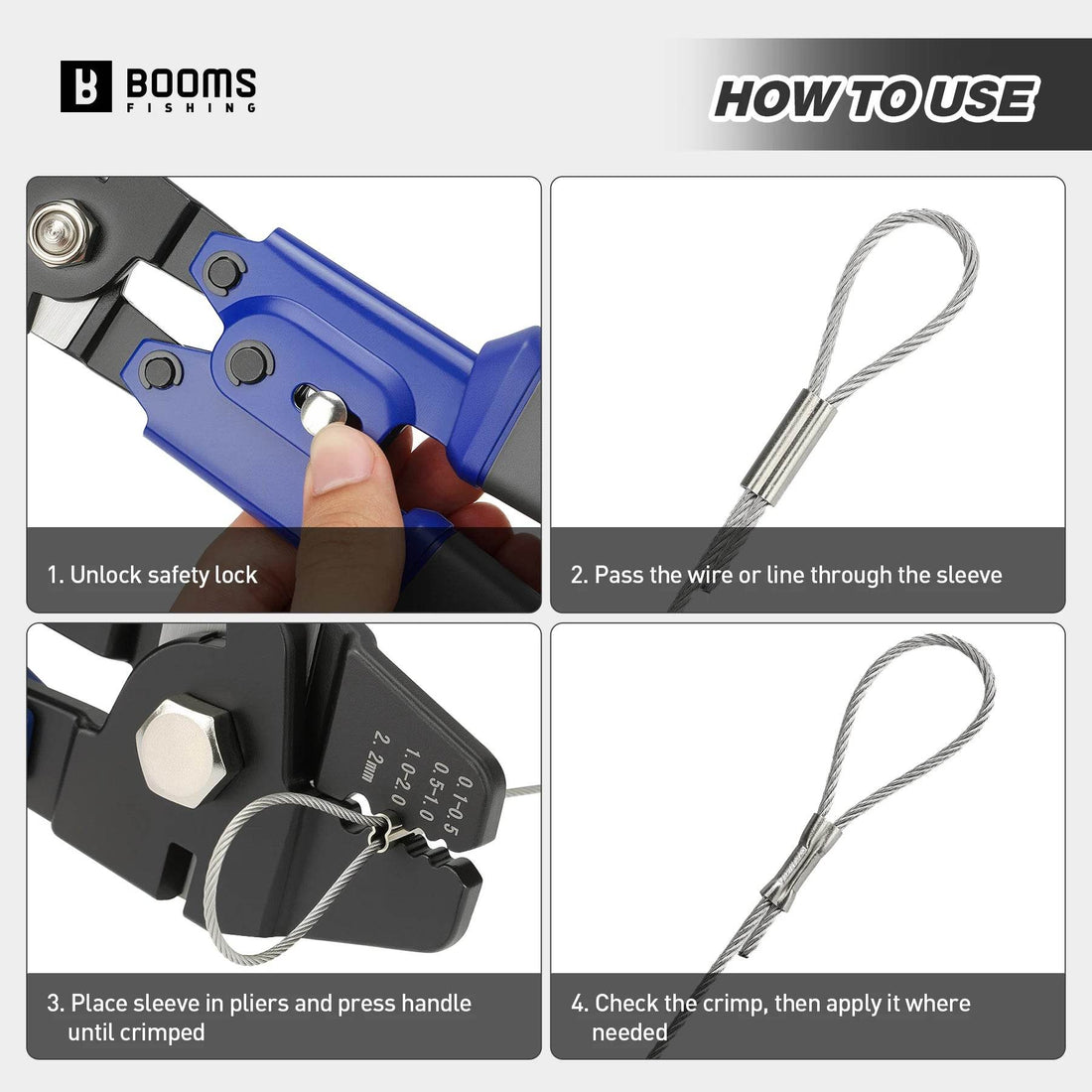 Booms Fishing XW40 Crimping Pliers - Fish & Cheaps | Fishing & Outdoor Gear