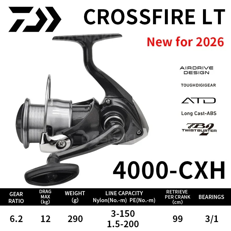 Daiwa Crossfire CS LT 2026 Spinning Reel - Fish & Cheaps | Fishing & Outdoor Gear