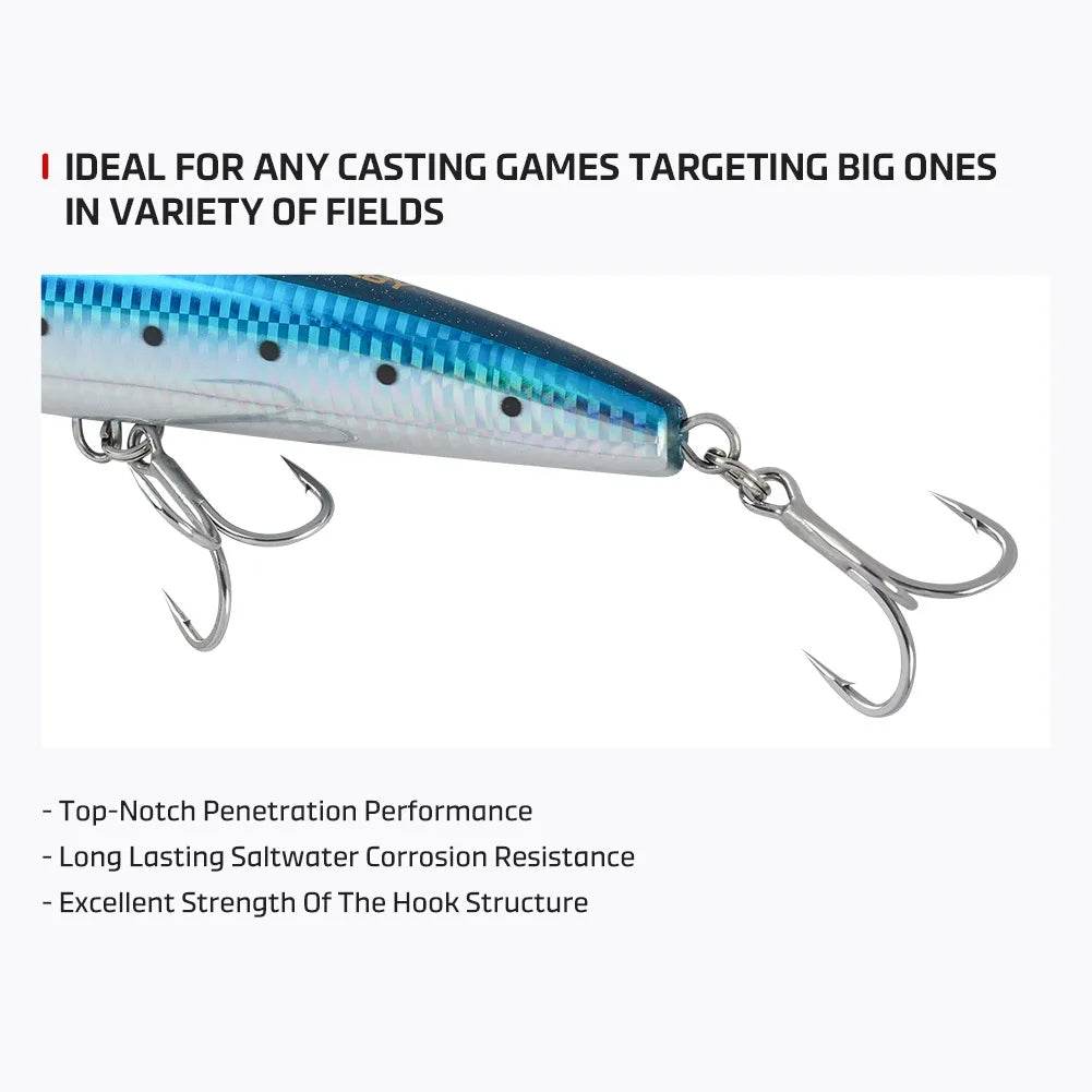 NOEBY Heavy Class Treble Hook – Big Game Power - Fish & Cheaps | Fishing & Outdoor Gear