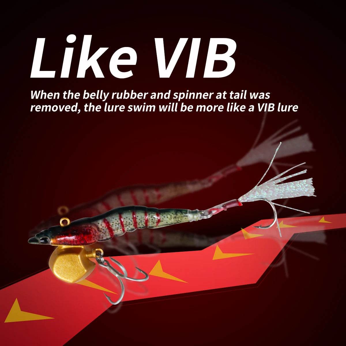 JOHNCOO VIB Prawn Spinner Lure - Fish & Cheaps | Fishing & Outdoor Gear