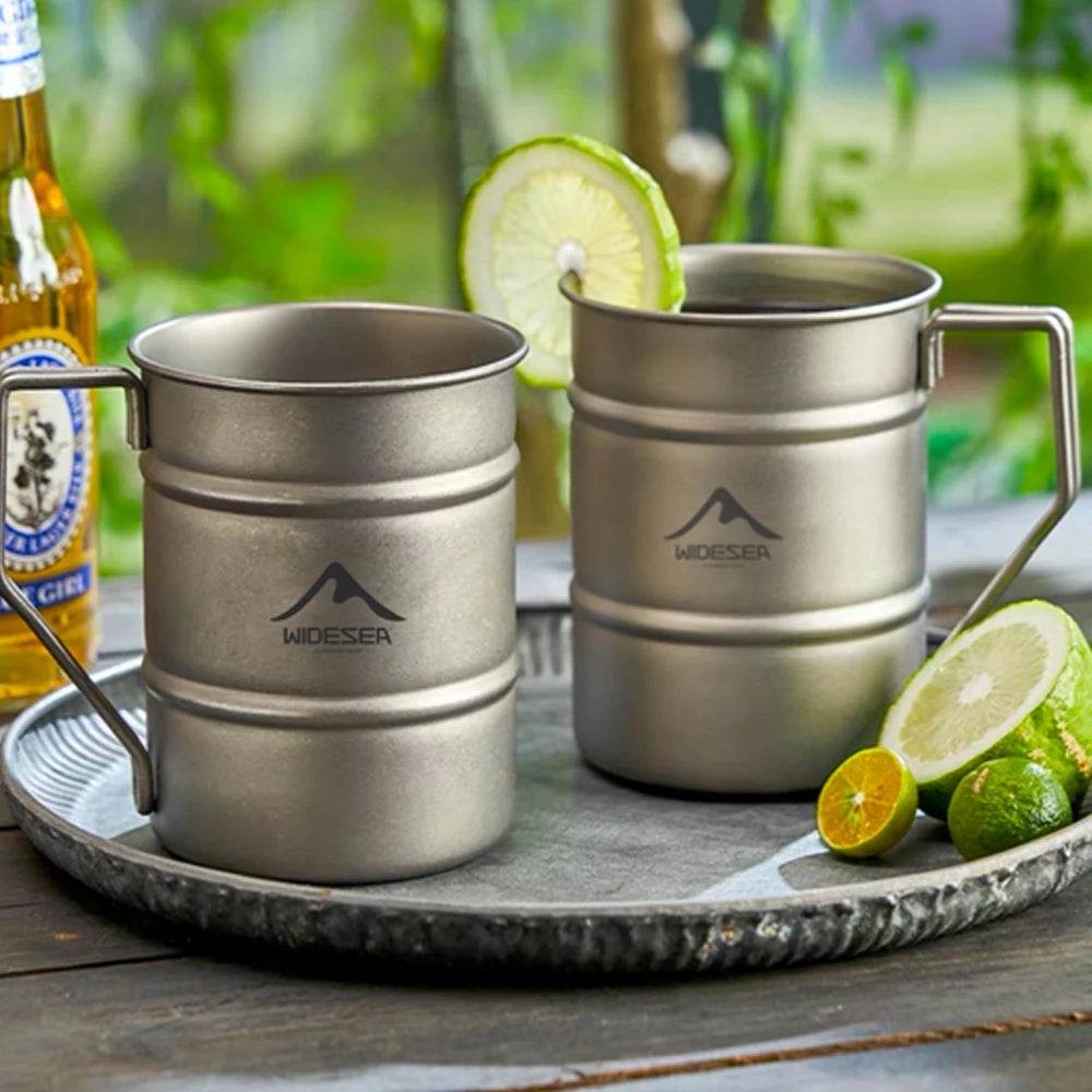 Widesea Titanium Camping Mug — Ultra-light 500ml Cup - Fish & Cheaps | Fishing & Outdoor Gear