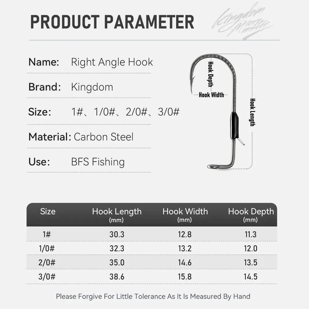 Kingdom Weighted Worm Hooks – 5 Pack - Fish & Cheaps | Fishing & Outdoor Gear