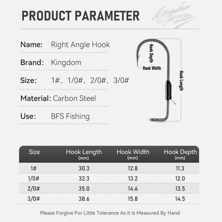 Kingdom Weighted Worm Hooks – 5 Pack - Fish & Cheaps | Fishing & Outdoor Gear