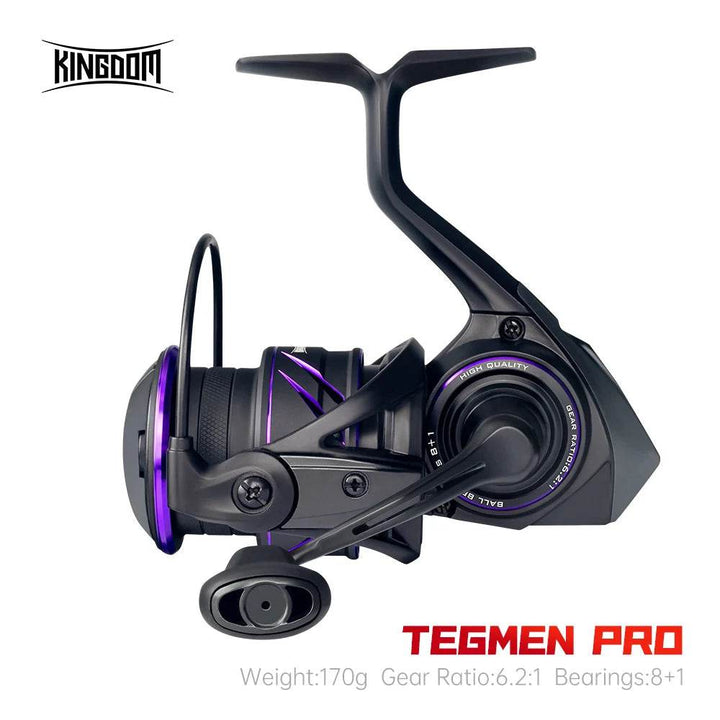 Kingdom Tegmen Pro 6.2:1 Spinning Fishing Reel - Fish & Cheaps | Fishing & Outdoor Gear