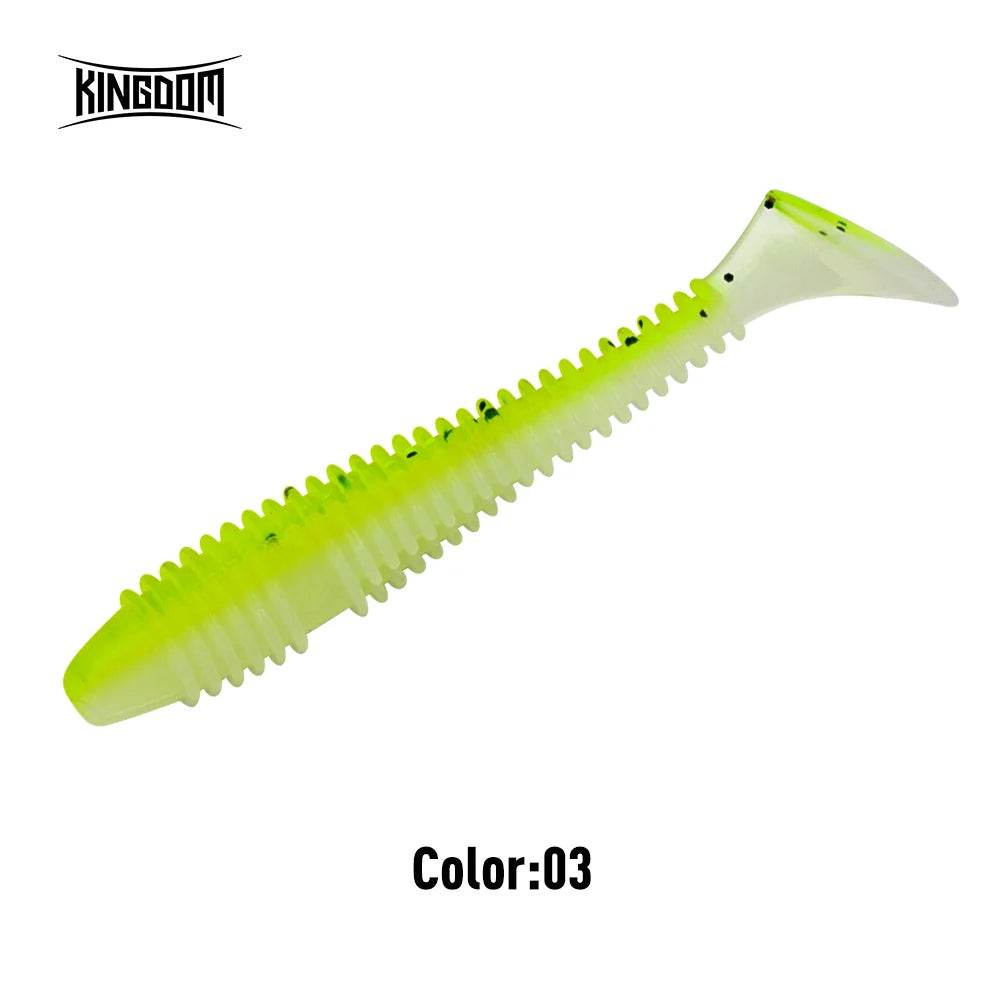 KINGDOM Screw Thread T-Tail Soft Lures - Fish & Cheaps | Fishing & Outdoor Gear