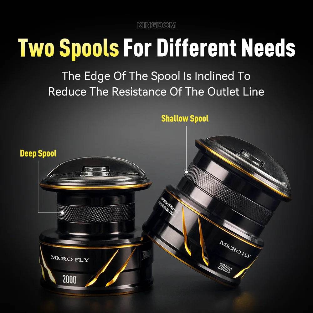 Kingdom Micro Fly Pro Spinning Reel – Ultralight Precision - Fish & Cheaps | Fishing & Outdoor Gear