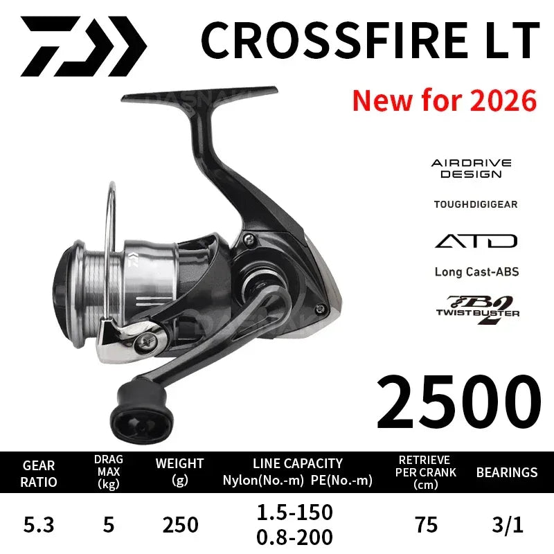 Daiwa Crossfire CS LT 2026 Spinning Reel - Fish & Cheaps | Fishing & Outdoor Gear