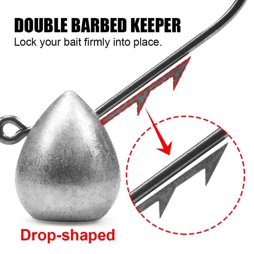 Spinpoler Stand-Up Jig Head Hook – Sharpened Precision - Fish & Cheaps | Fishing & Outdoor Gear