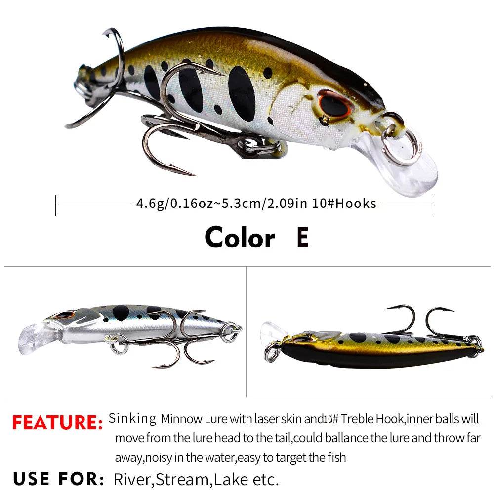 PROBEROS Mini Sinking Minnow Wobbler - Fish & Cheaps | Fishing & Outdoor Gear
