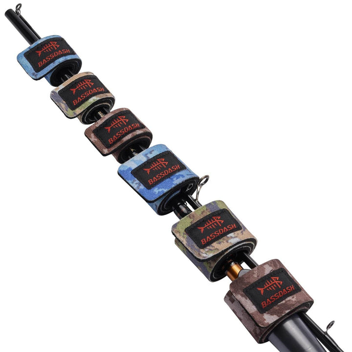 Bassdash Stretchy Fishing Rod Straps – 6-Pack - Fish & Cheaps | Fishing & Outdoor Gear