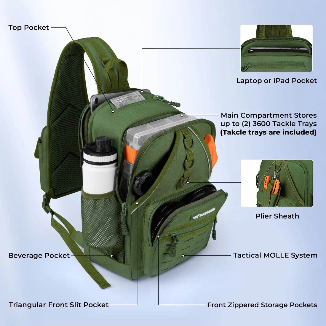 KastKing Karryall Sling Tackle Bag - Fish & Cheaps | Fishing & Outdoor Gear