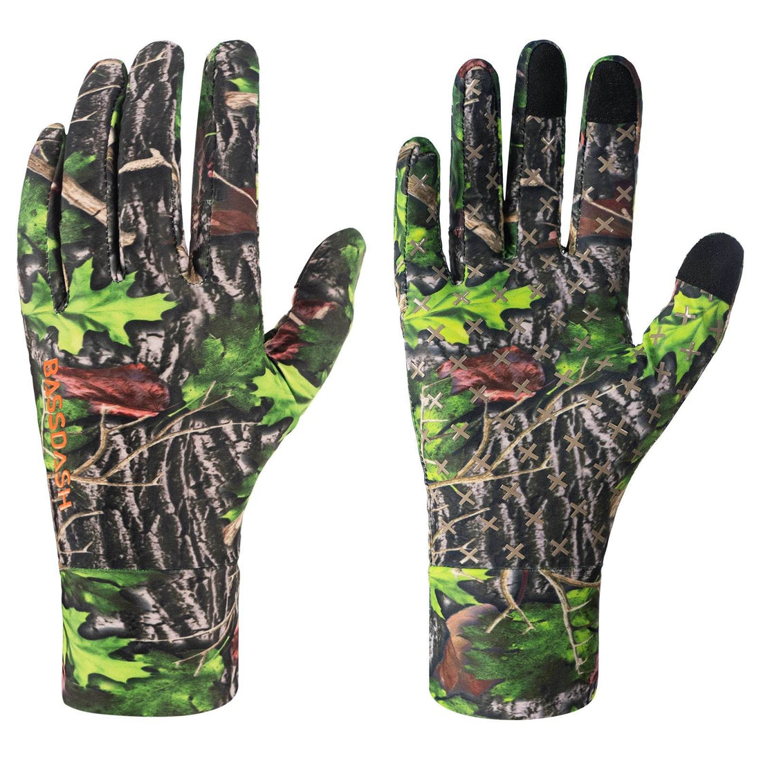 Bassdash Men’s Lightweight UPF 50+ Camo Gloves - Fish & Cheaps | Fishing & Outdoor Gear
