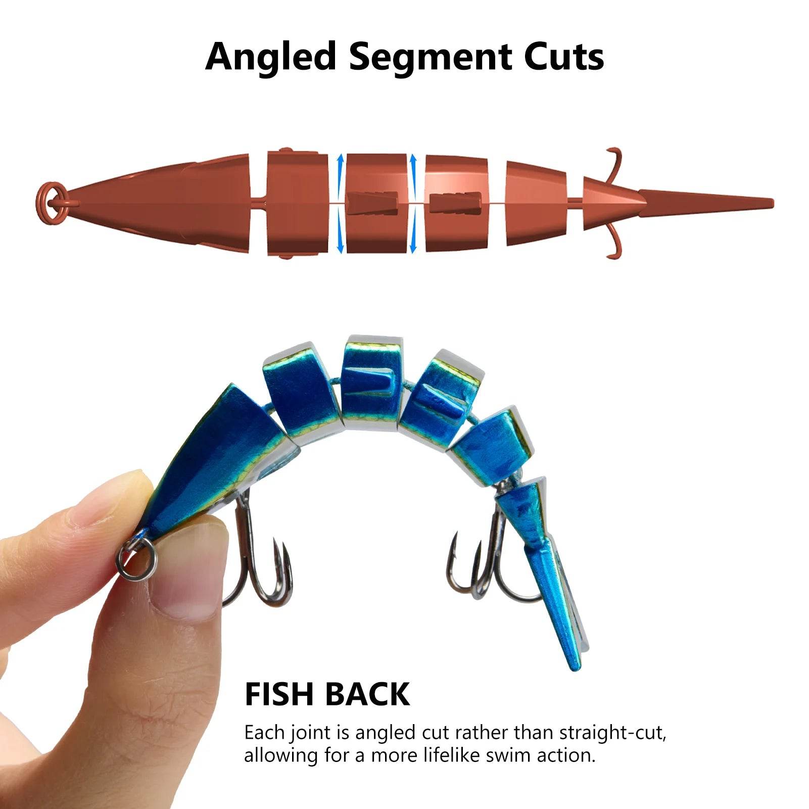 BASSDASH Bone Swimbait – Realistic Multi-Jointed Lure - Fish & Cheaps | Fishing & Outdoor Gear