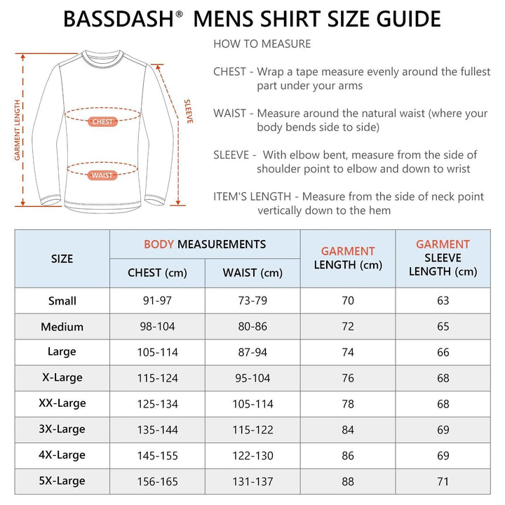 BASSDASH Men’s Camo UPF 50+ Fishing Shirt - Fish & Cheaps | Fishing & Outdoor Gear